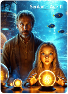 Serilan with her father
